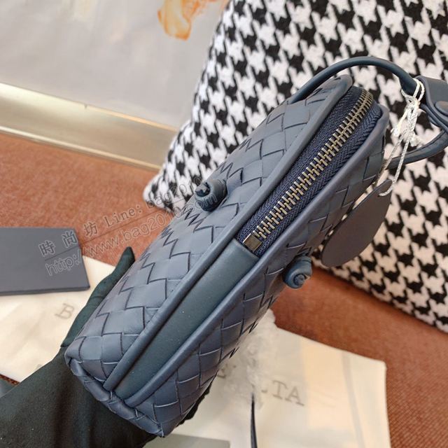 Bottega Veneta女包 寶緹嘉19新款編織胎皮郵差包 BV拉鏈繩結單肩斜挎女包 steny包  gxz1108